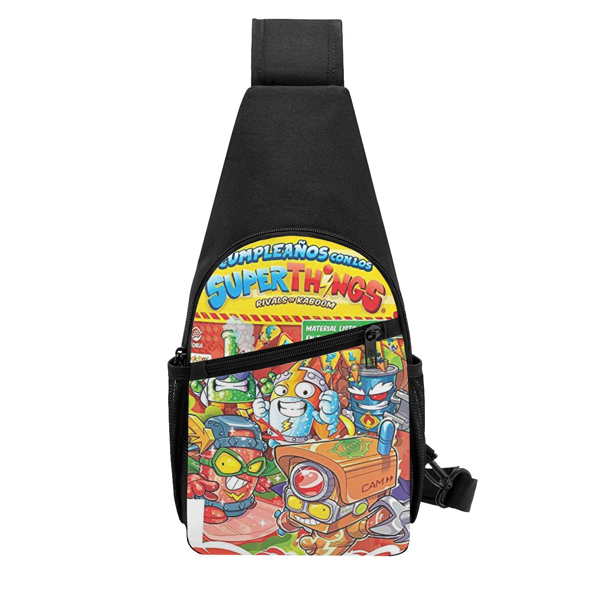 Sling Backpack Shoulder - Super Zings Superthings Cartoon Borsttas Heren