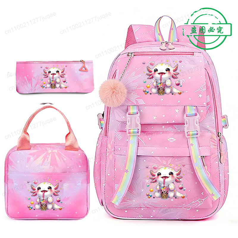 Axolotl Boba Tea Anime Rugzak  - School Backpack Teen recensie en prijs
