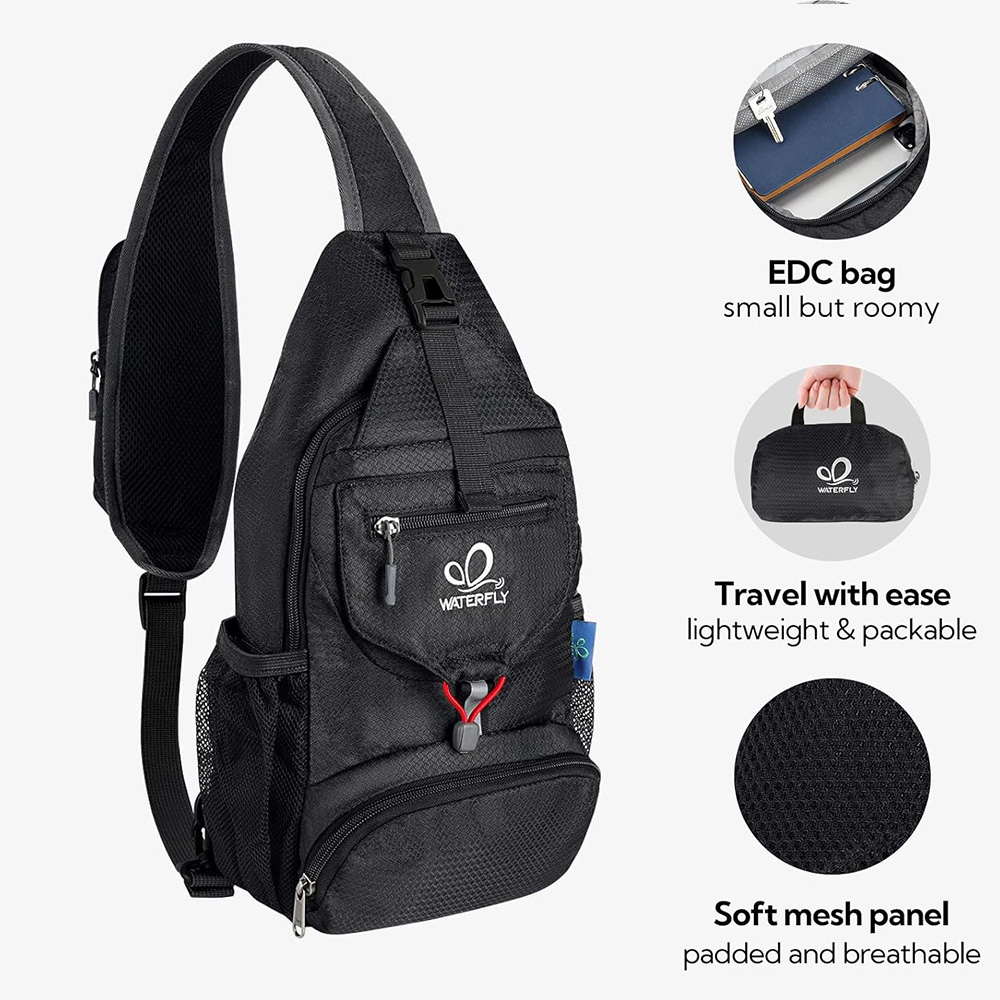 WATERFLY Borsttas Schoudertas  - Sling Backpack Shoulder recensie en prijs