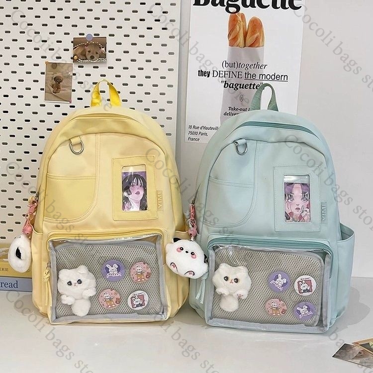 Effen kleur snoepkleurige rugz - Canvas Backpack Casual recensie en prijs