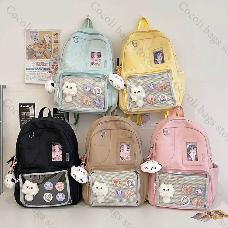 Effen kleur snoepkleurige rugz - Canvas Backpack Casual recensie en prijs