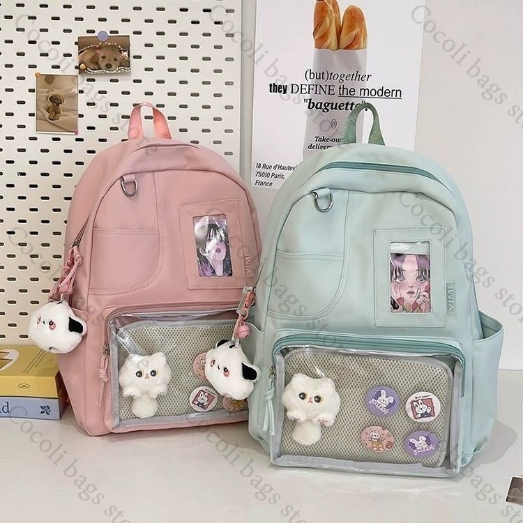 Effen kleur snoepkleurige rugz - Canvas Backpack Casual recensie en prijs